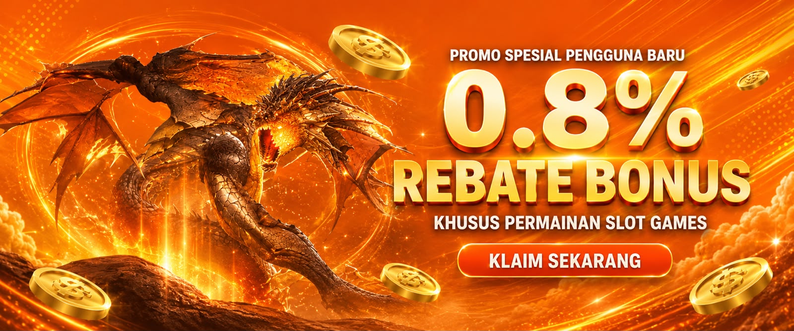 BONUS ROLLINGAN SLOT 0.8% SETIAP HARI