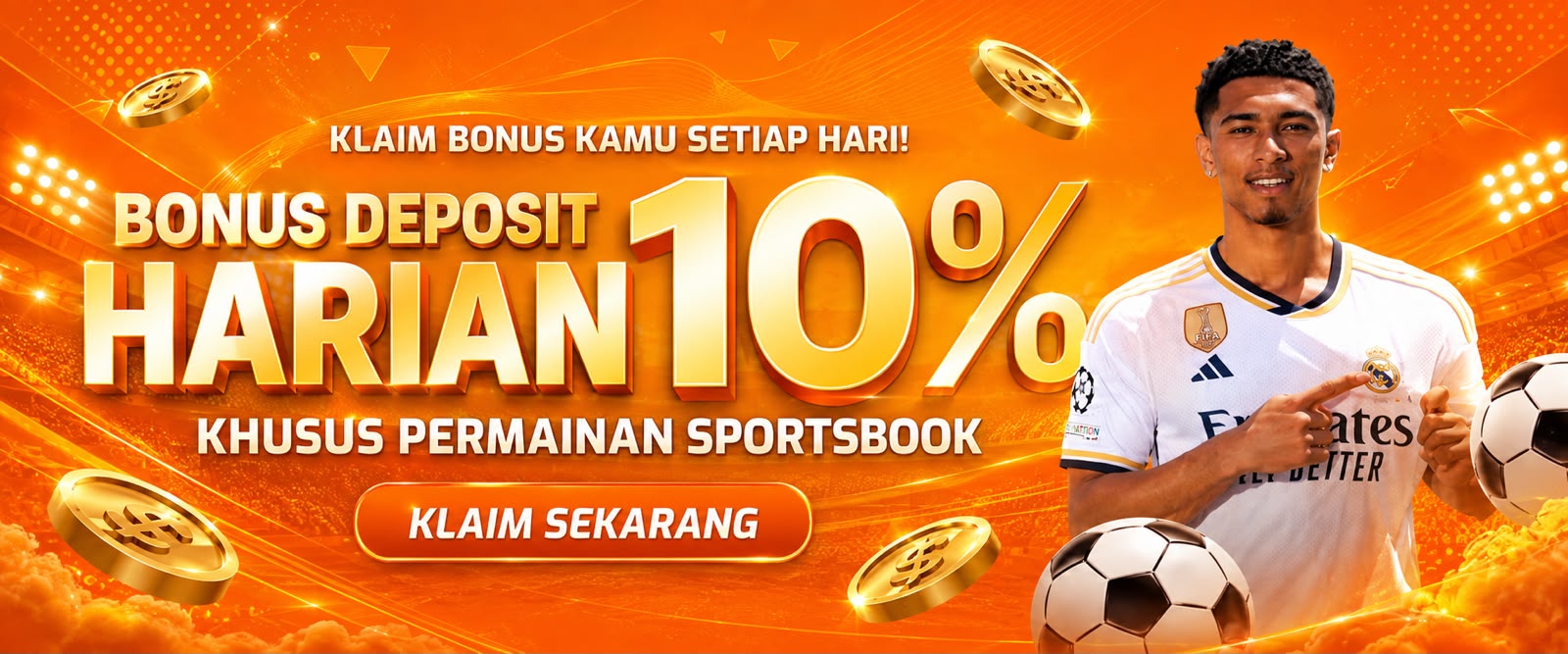BONUS HARIAN 10% (SPORTBOOK)