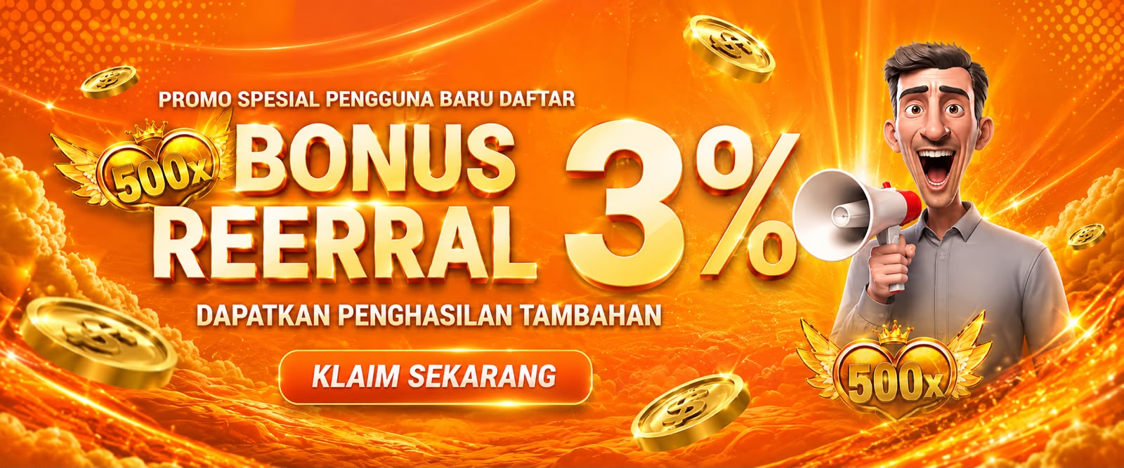 BONUS REFERRAL 3%